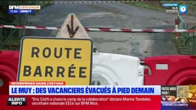 Le Muy: les vacanciers vont être évacués à pied à partir de mardi