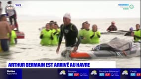 Une fin de périple émouvante pour Arthur Germain, arrivé au Havre ce samedi