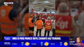 Un employé d'Auchan mis à pied une journée parce qu'il chantait dans les rayons