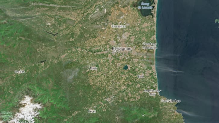 Les Pyrénées-Orientales vues du ciel le 7 mai 2020