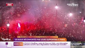 Les Bleus réconfortés par leurs supporters à Paris 