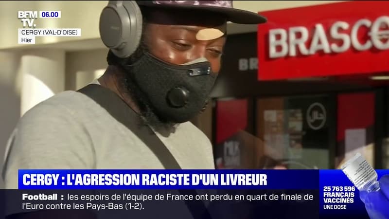 Cergy: le livreur agressé témoigne sur BFMTV