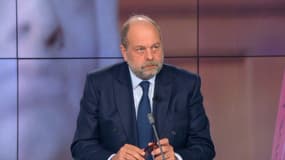 Éric Dupond-Moretti sur le plateau de BFMTV le mercredi 14 avril 2021.