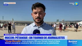 "Une de mes journées préférées de l'année": à Marseille, des journalistes engagés dans un tournoi de pétanque au pied du Mucem