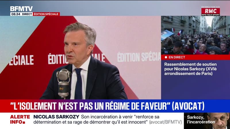 IncarcÃ©ration de Nicolas Sarkozy: l'avocat de l'ancien prÃ©sident dit "ne pas Ãªtre...