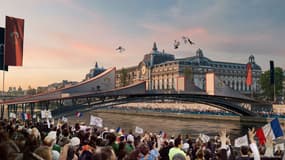Les quais lors de la cérémonie d'ouverture