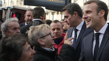 Emmanuel Macron à la rencontre des habitants de Charleville-Mézières à l'occasion des commémorations du 11 Novembre, le 7 novembre 2018