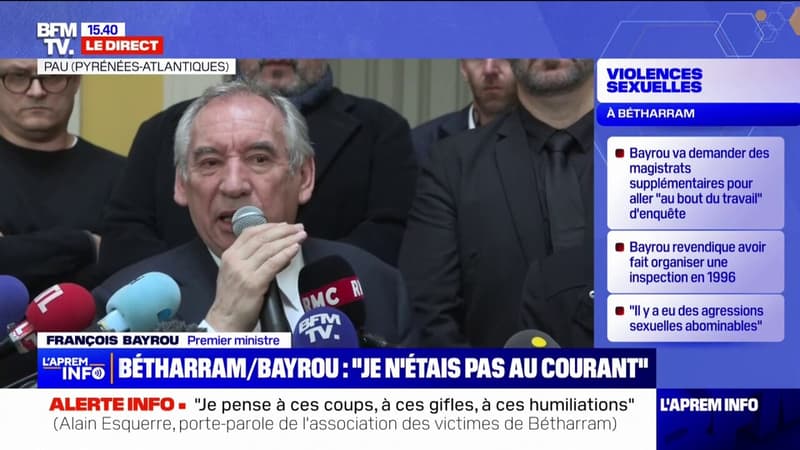 Affaire Bétharram: Bayrou rappelle qu'il est 