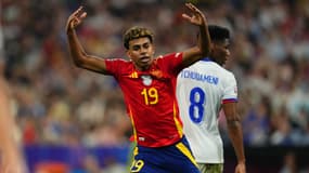 Lamine Yamal lors de France-Espagne à l'Euro le 9 juillet 2024