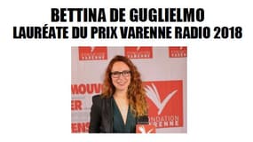 La journaliste RMC Bettina de Guglielmo lauréate du Prix Varenne radio 2018