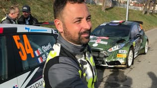 Le pilote de Damien Oberti lors de la 92e édition du rallye Monte-Carlo.