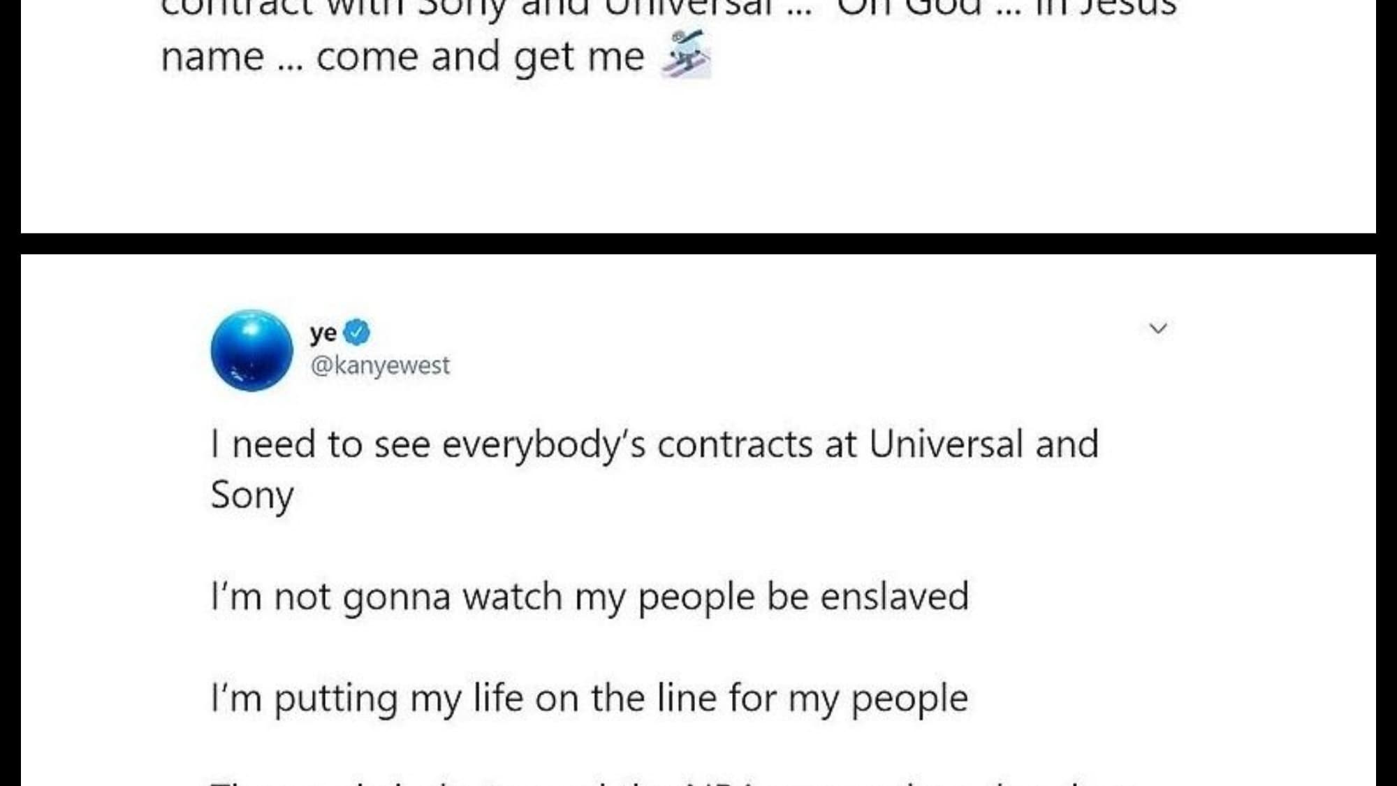 Des tweets de Kanye West