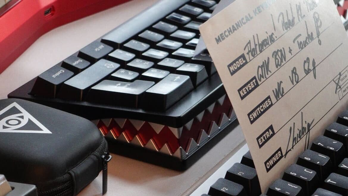 Un clavier mécanique présenté au Meet-up de Lyon. Un clavier mécanique présenté au Meet-up de Lyon.