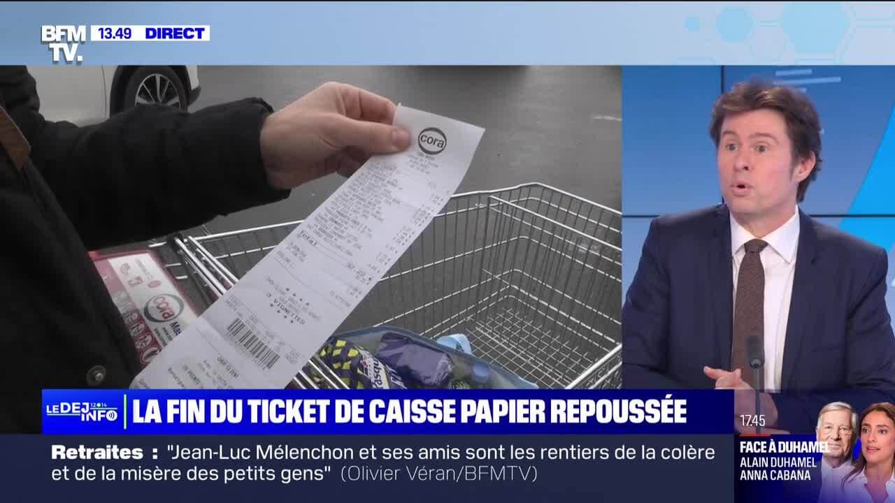 La Fin Du Ticket De Caisse Papier De Nouveau Repouss E