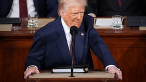 Le président américain Donald Trump lors de son discours au Congrès le 4 mars 2025 