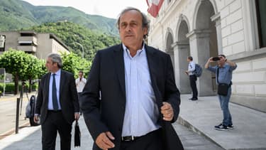 Michel Platini à Bellinzona (Suisse), le 8 juin 2022