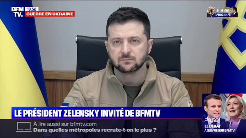 Volodymyr Zelensky à BFMTV: 