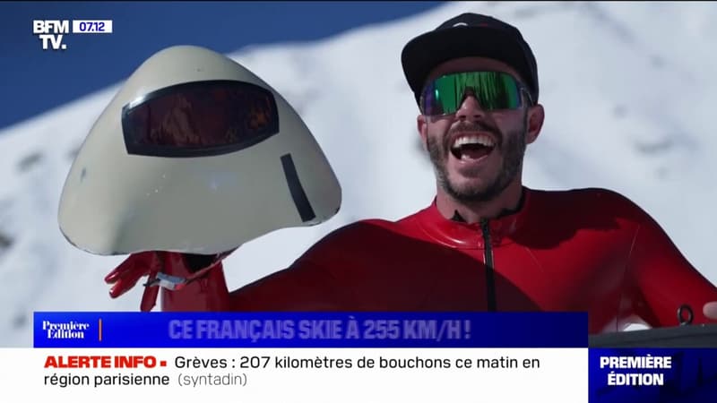 Le skieur français de vitesse Simon Billy sacré le plus rapide du monde à 255 km/h