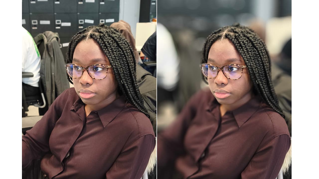 Le mode Portrait présente aussi quelques défauts avec l'effet bokeh.