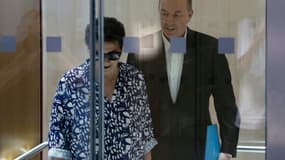 Jean-Marc Morandini arrive avec son avocate Florence Rault au tribunal de Paris le 13 juin 2023