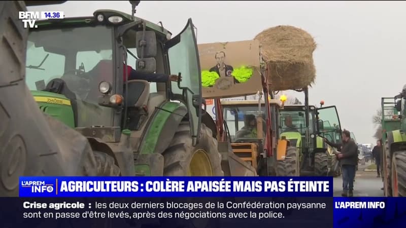 Fin des blocages: les agriculteurs rentrent chez eux mais la colère n'est pas complètement éteinte