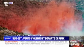 Incendie à Grasse: "On n'a envisagé des évacuations à aucun moment", selon le chef du Codis 06