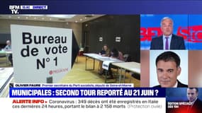Report du deuxième tour des élections municipales: "il faudra un décret, puis changer la loi", précise Oivier Faure