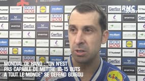 Mondial de hand : "On n'est pas capable de mettre 10-15 buts à tout le monde" se défend Guigou