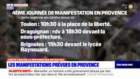 Mobilisation contre la réforme des retraites: les manifestations prévues en Provence