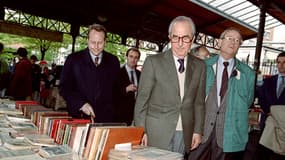 Edouard Balladur et René Galy-Dejan (en vert) en 1995.