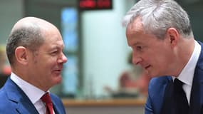 Le ministre allemand des Finances Olaf Scholz et son homologue français Bruno Le Maire