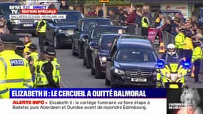 Le convoi funéraire d'Elizabeth II est arrivé à Ballater en Écosse dans un silence total