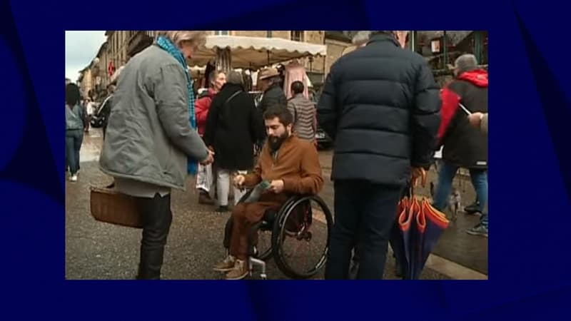 Élu en Dordogne, le député Sébastien Peytavie fait son entrée à l'Assemblée en fauteuil roulant