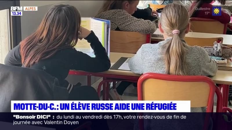 La Motte-du-Caire: un élève russe aide une réfugiée ukrainienne à s'intégrer