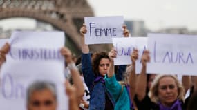 Manifestation Nous Toutes en l'honneur des victimes de féminicides.