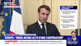 Emmanuel Macron: "Nous devons accompagner les secteurs économiques les plus touchés" par la crise du coronavirus