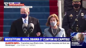 Investiture de Joe Biden: George W. Bush et son épouse Lara arrivent au Capitole