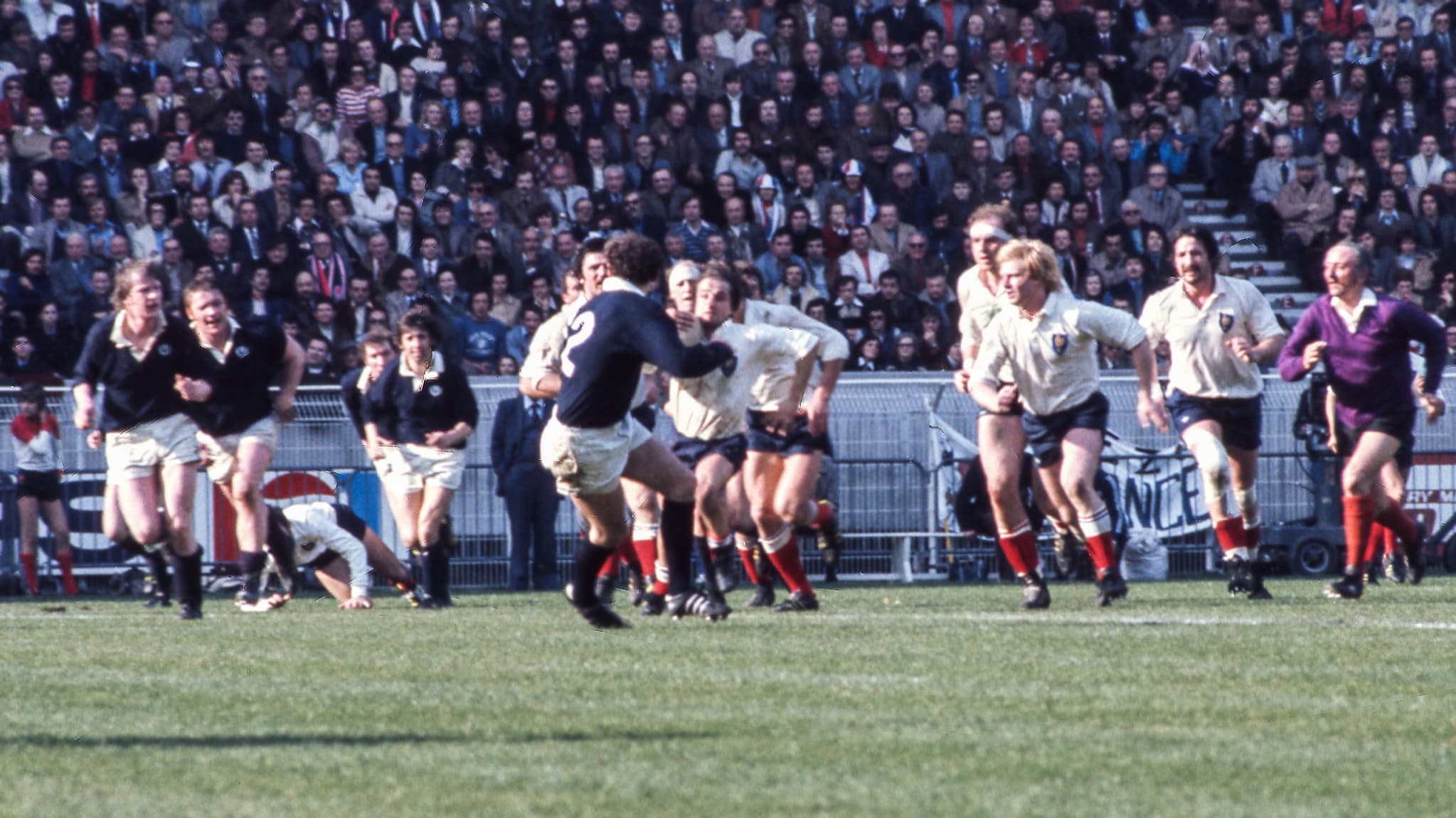 Les Bleus contre l'Ecosse en 1977