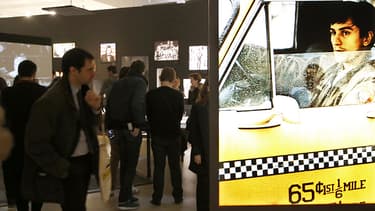 Vue de l'exposition Martin Scorsese, à la Cinémathèque française, dans le XIIIe à Paris.