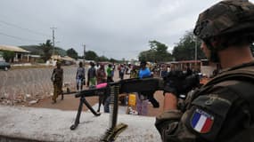 Un soldat français en Centrafrique, l'an dernier, dans le cadre de l'opération Sangaris.