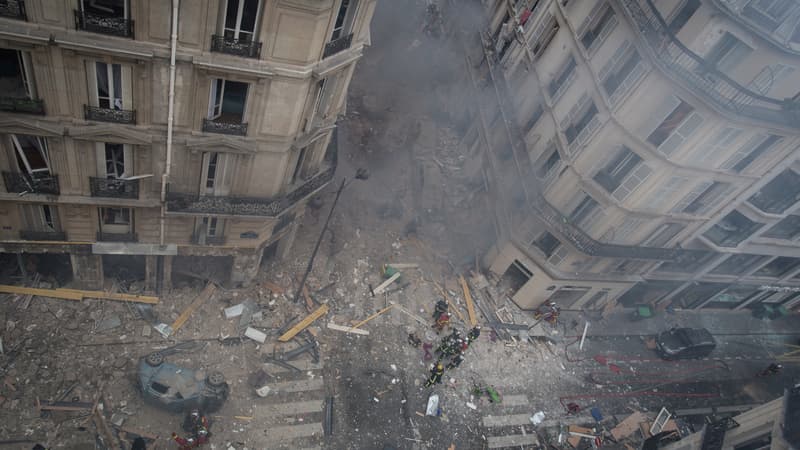 La rue de Trévise le 12 janvier.