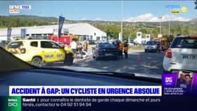 Gap: un cycliste en urgence absolue après un accident