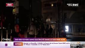 260 000 foyers sans électricité dans le sud hier soir