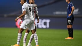 La joie de Mbappé et Neymar