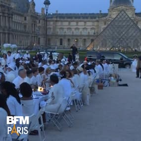 Cette année, le dîner en blanc de Paris a été chamboulé