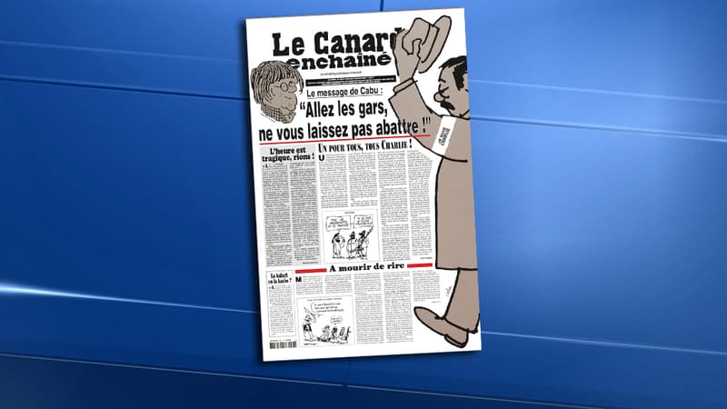La une du Canard enchaîné mercredi 14 janvier 2014