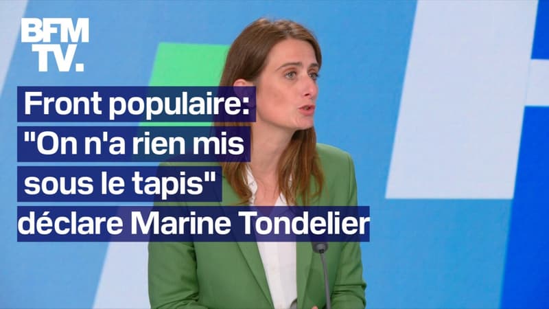 Nucléaire, dette, Nouveau Front populaire: l'interview de Marine Tondelier en intégralité