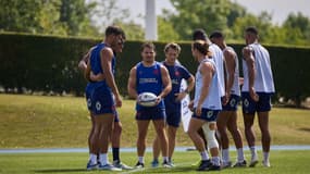L'équipe de France de rugby à 7, le 20 juillet 2024
