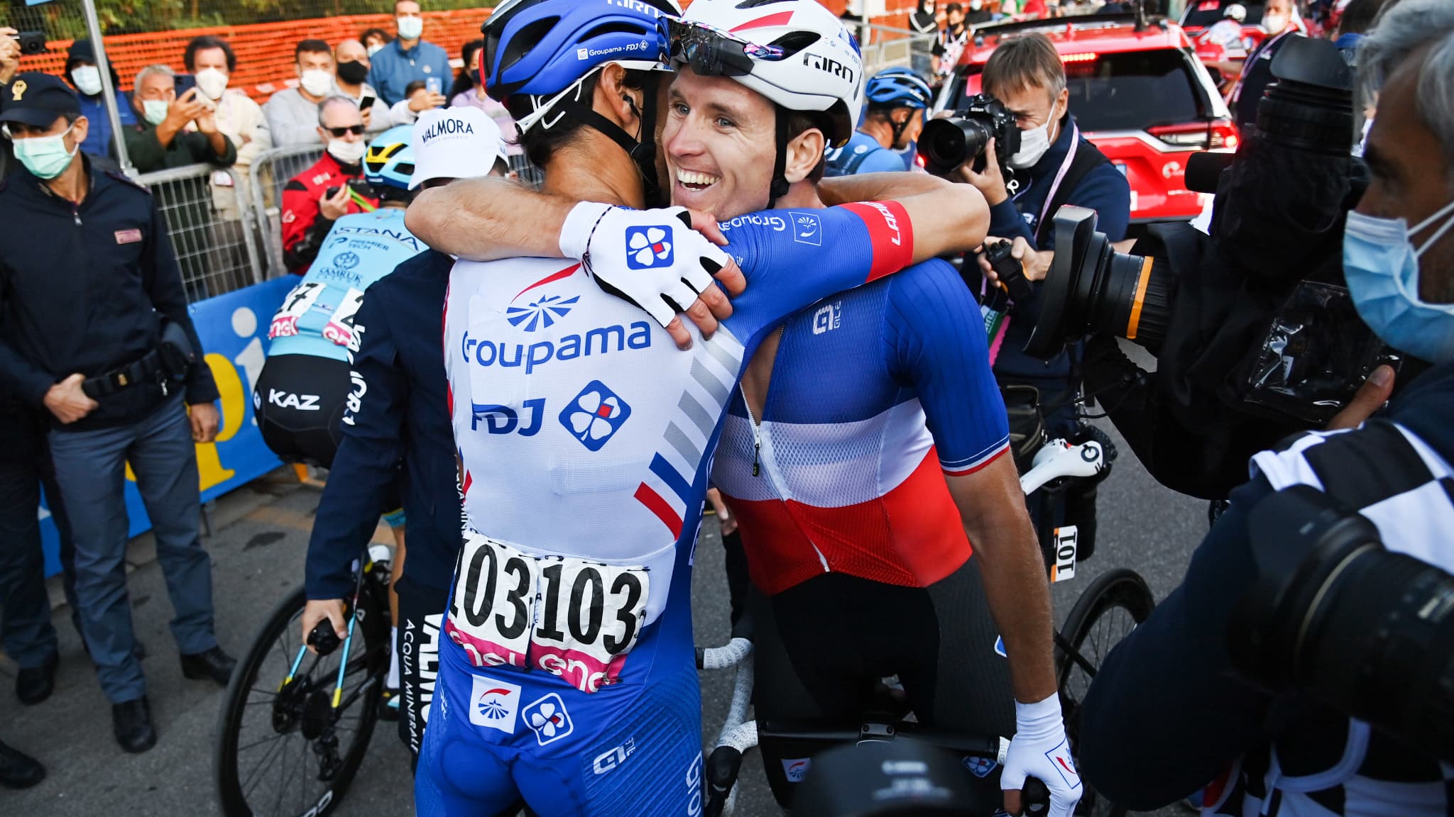 Jacopo Guarnieri et Arnaud Démare