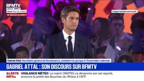 Pour sa rentrée politique à la tête du parti présidentiel Renaissance, Gabriel Attal est à Arras "où l'extrême droite a gagné tant de terrain"